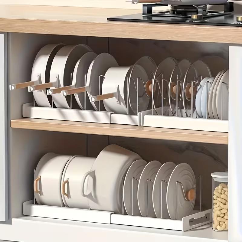 Kitchen Cabinet Baking Organizer - Organizador Expandible de Ollas y Sartenes