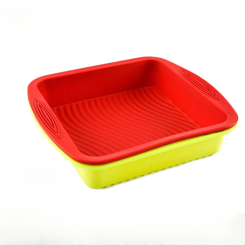 Kitchen Baking Utensils - Molde cuadrado antiadherente de silicona para