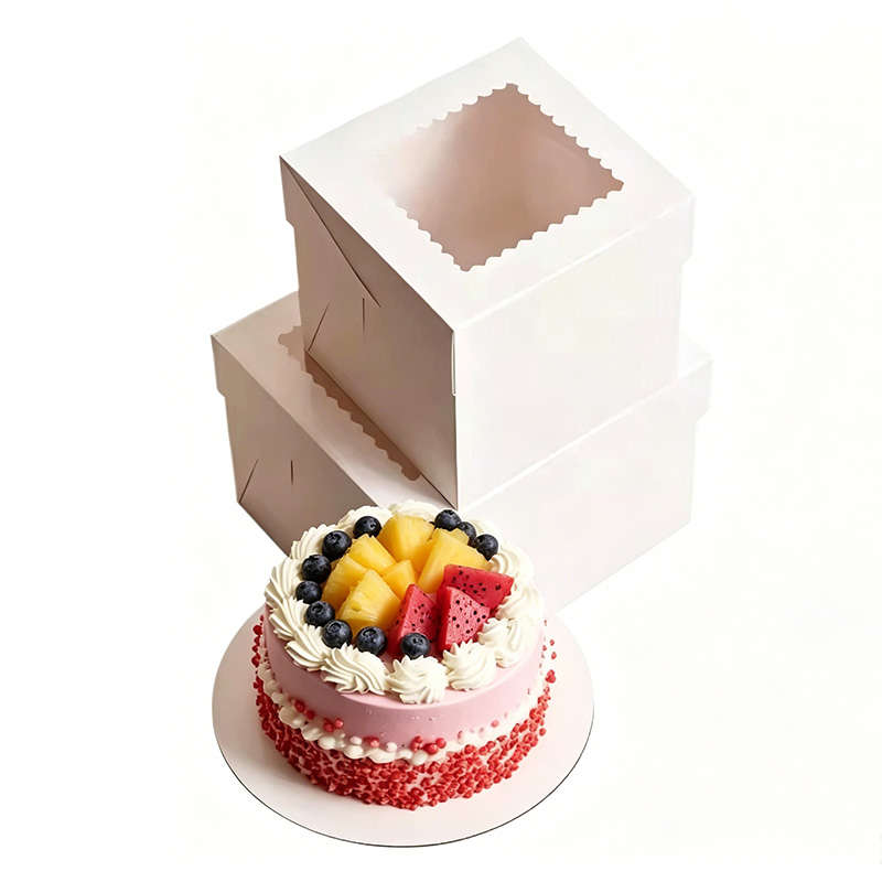 Kitchen Tools For Baking - Cajas Blancas para Pastelería con Ventana,