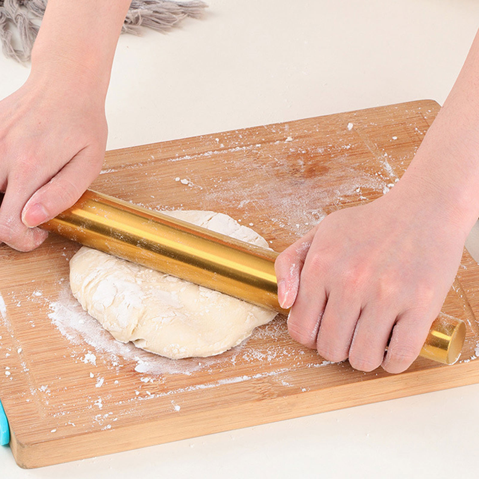 Kitchen Roll Baking - Rodillo de Acero Inoxidable para Hornear,