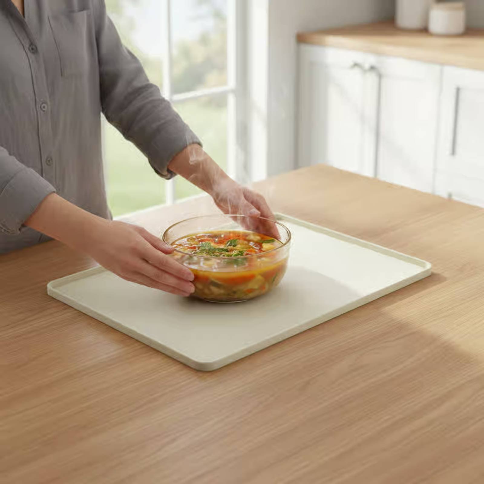 Kitchen Baking Trays - Tapete de Silicona para Microondas, Protector