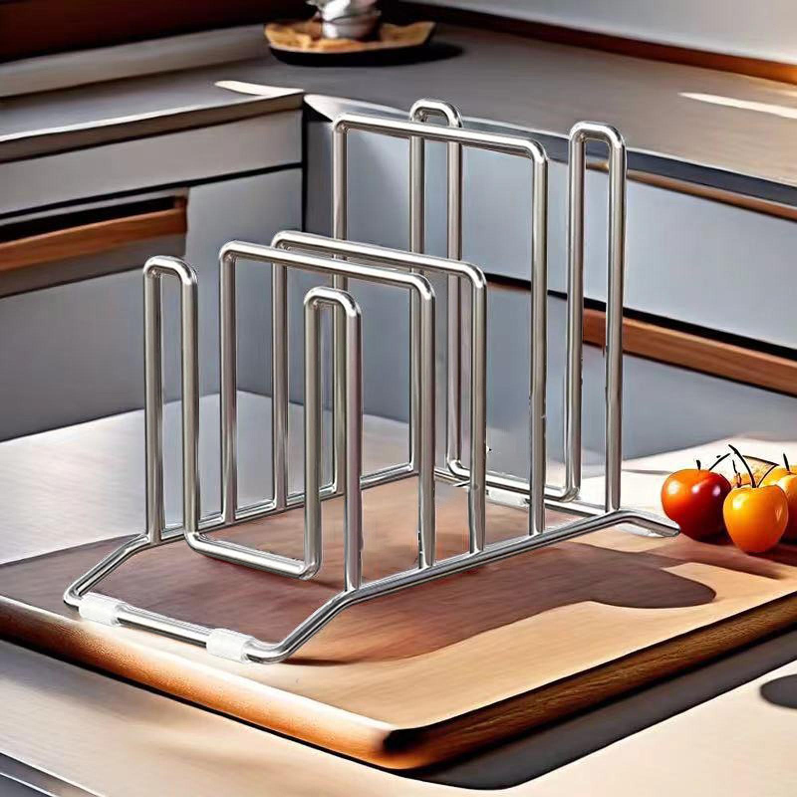Soporte para Tapas de Ollas y  - Kitchen Cabinet Baking Organizer reseña y precio