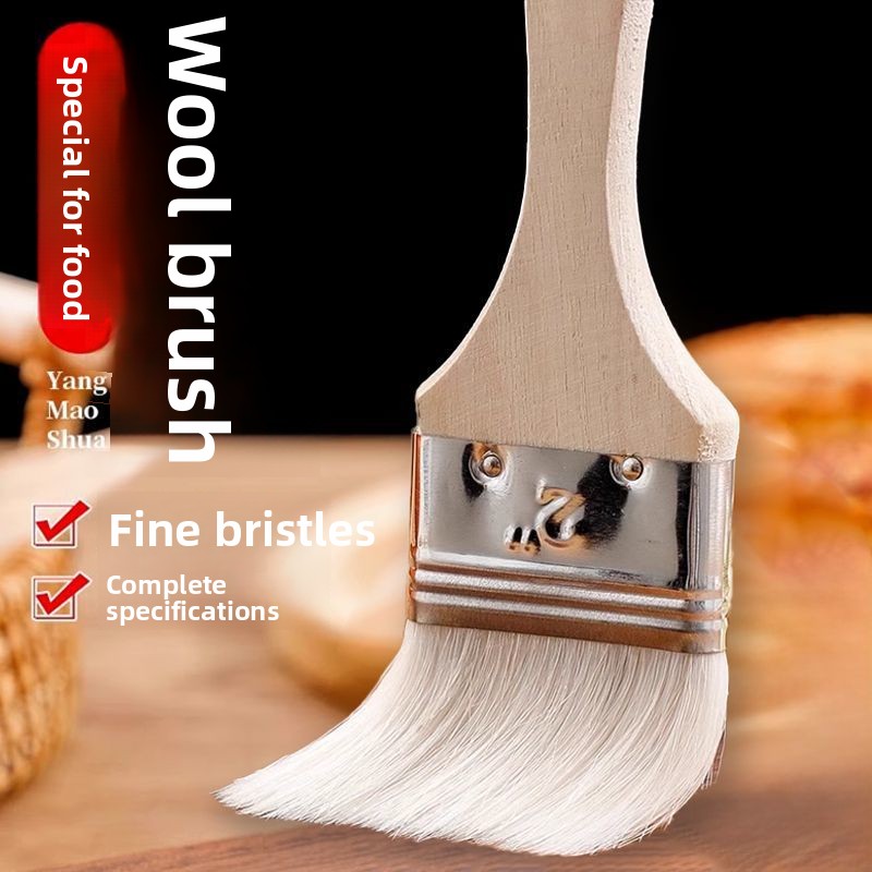 Cepillo de lana con mango de m - Kitchen Baking Utensils reseña y precio