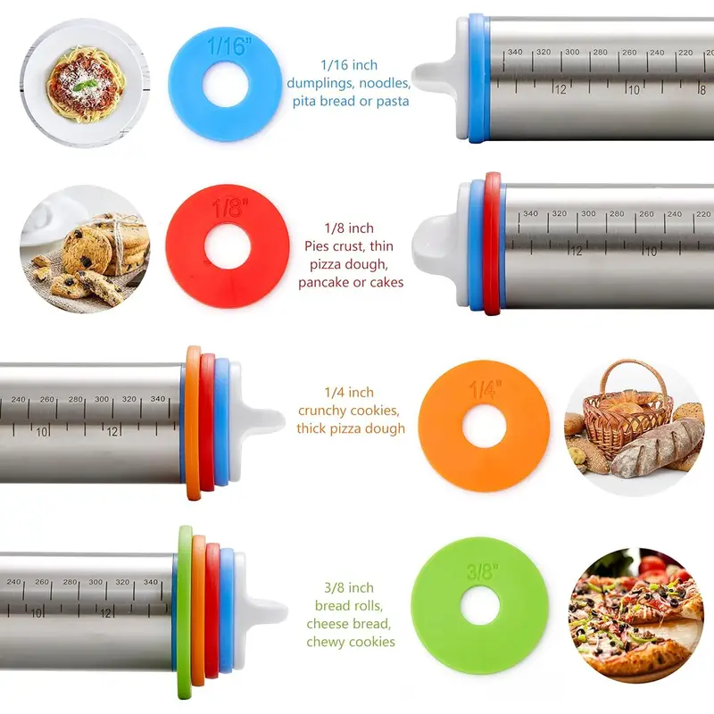 Rodillo de espesor ajustable,  - Kitchen Roll Baking reseña y precio