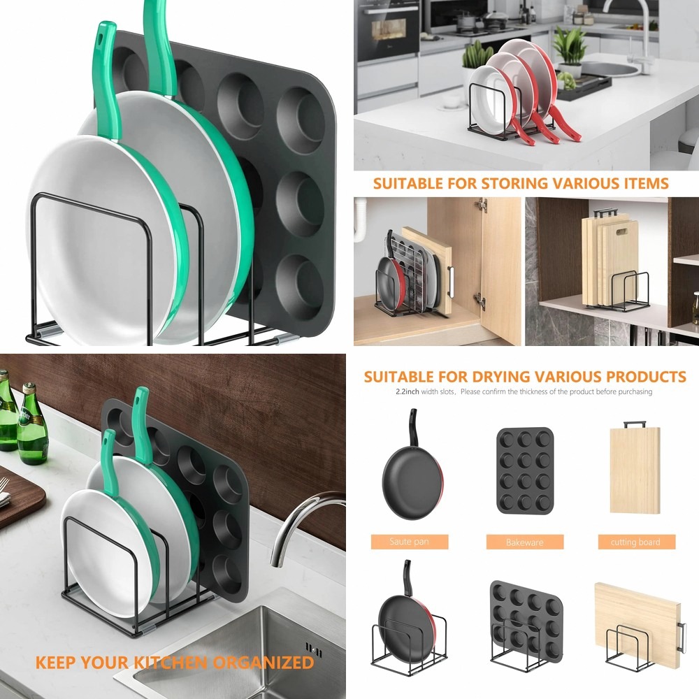 Organizador de Sartenes para A - Kitchen Cabinet Baking Organizer reseña y precio
