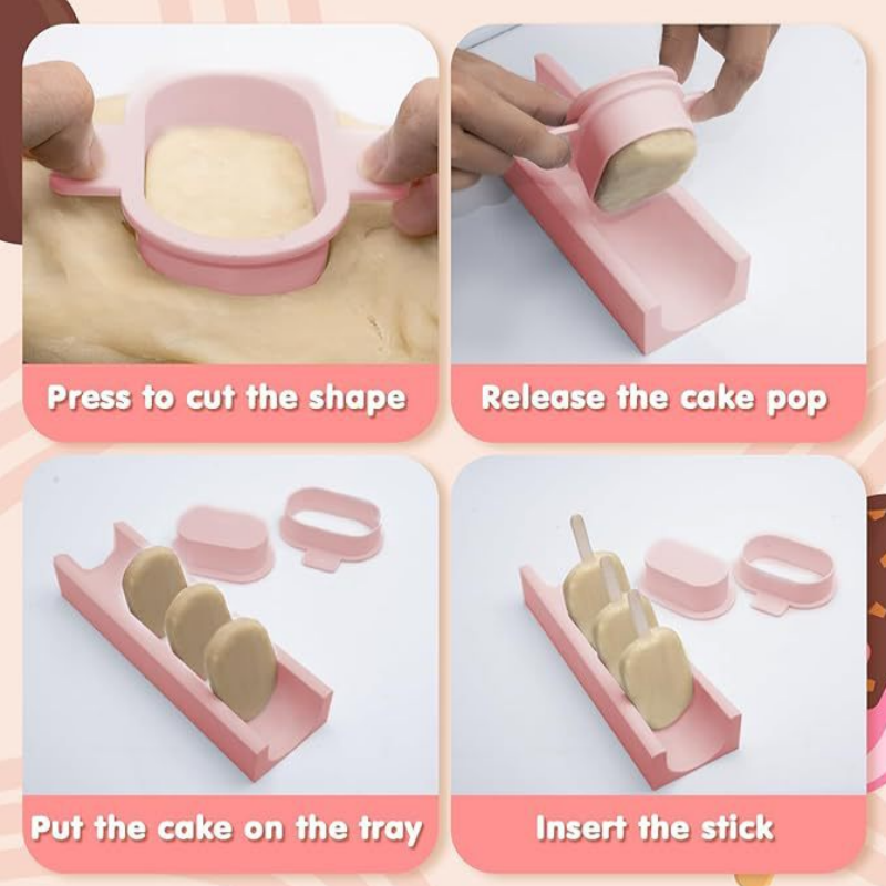 Juego de moldes para cake pops - Kitchen Baking Trays reseña y precio