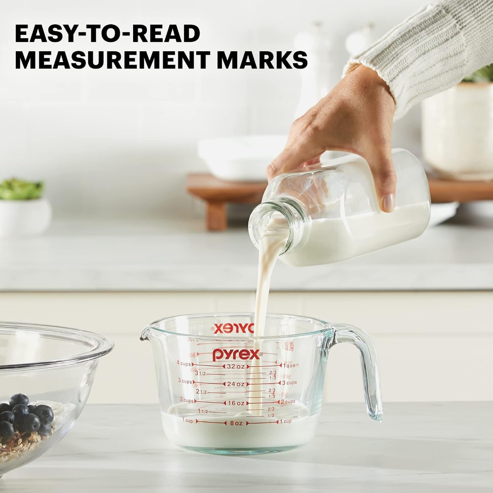 Taza Medidora de Vidrio de 4 T - Kitchen Baking Essentials reseña y precio