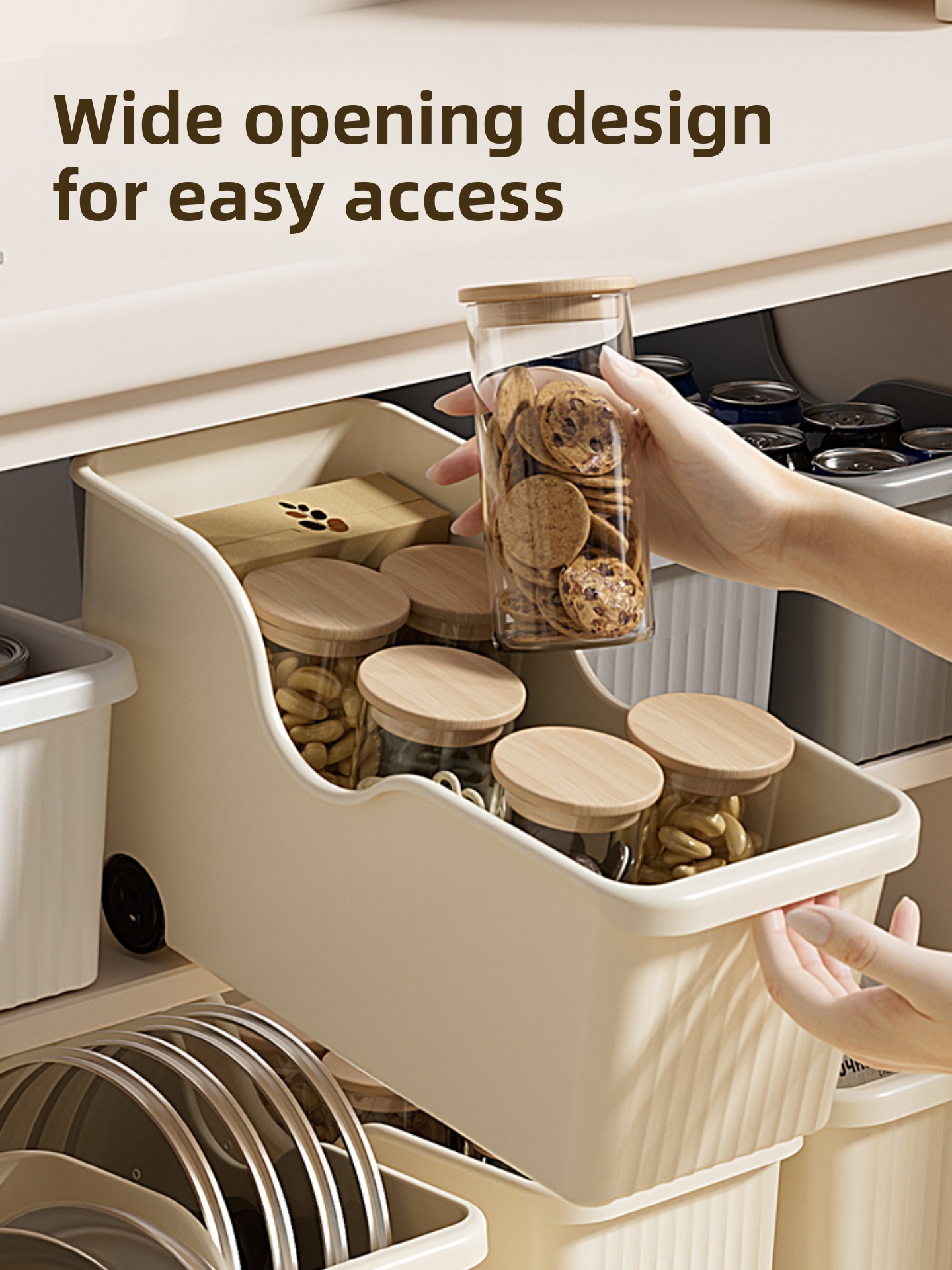 Organizador de Almacenamiento  - Kitchen Cabinet Baking Organizer reseña y precio