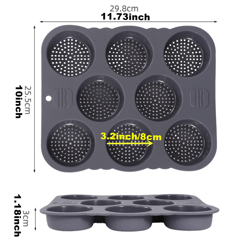Molde para bollos de hamburgue - Kitchen Baking Utensils reseña y precio