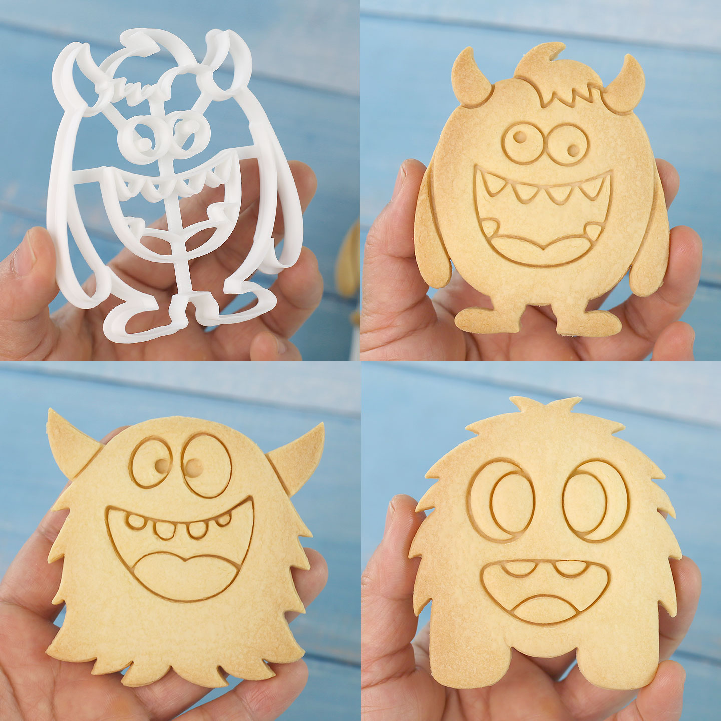 1 ud./4 uds. Cortadores de gal - Kitchen Baking Cookies reseña y precio