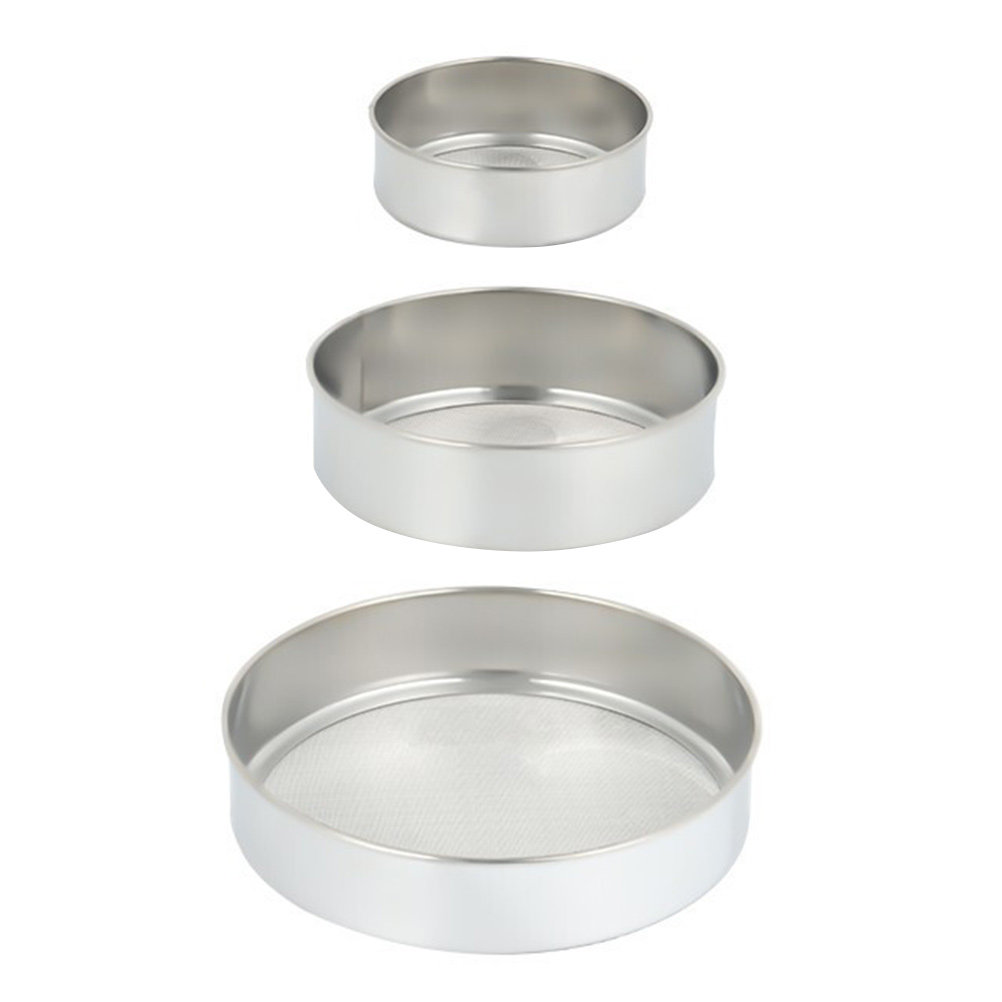 Juego de 3 tamices de acero in - Kitchen Baking Utensils reseña y precio