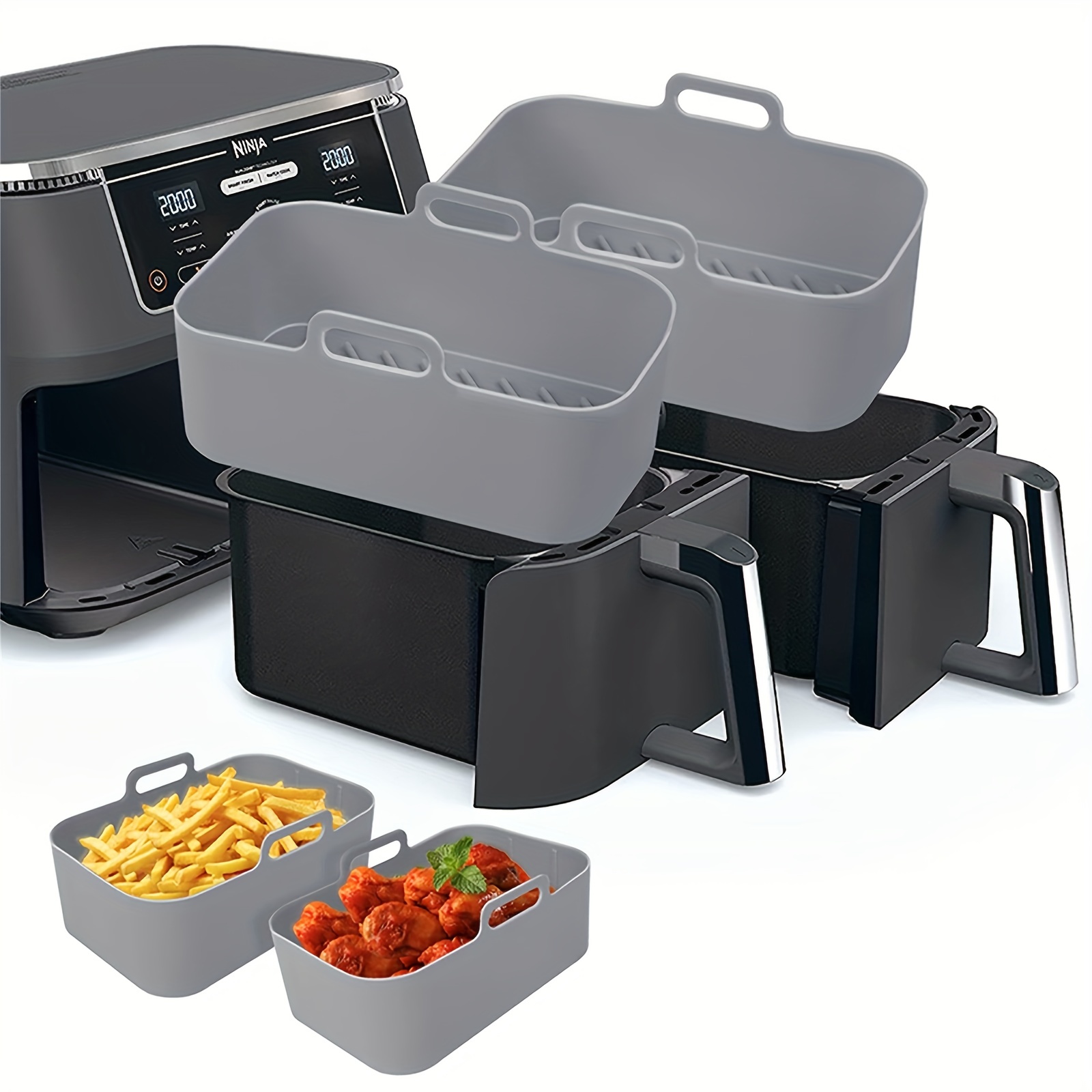 Bandeja de silicona para freid - Kitchen Baking Trays reseña y precio