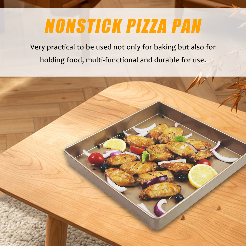 Molde Cuadrado para Pizza Anti - Kitchen Baking Trays reseña y precio
