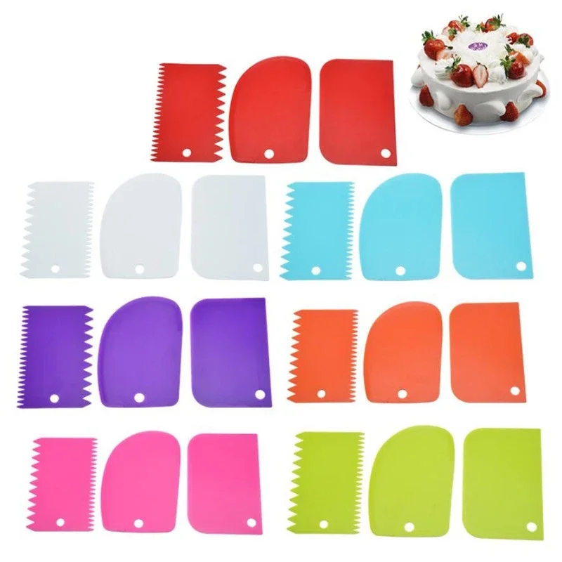 Juego de 3 Espátulas para Crem - Kitchen Tools For Baking reseña y precio