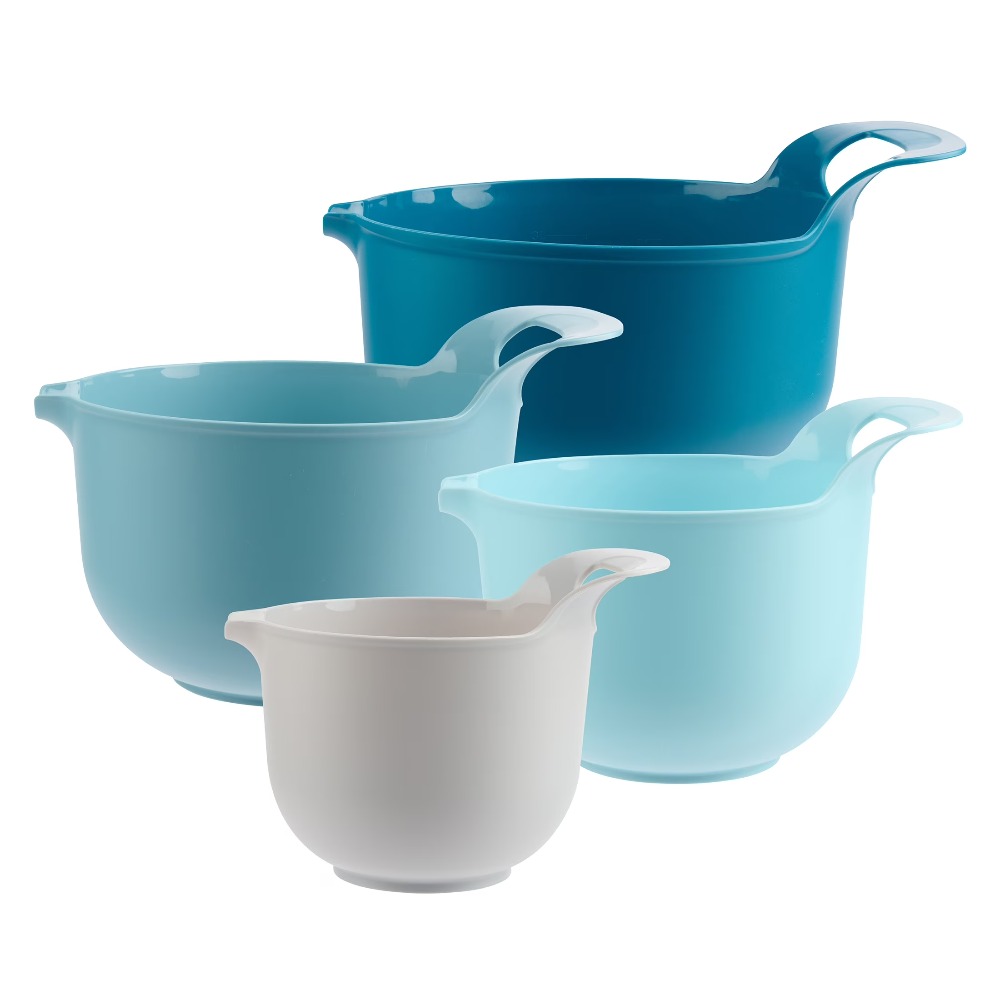 Juego de 4 tazones de plástico - Kitchen Baking Utensils reseña y precio