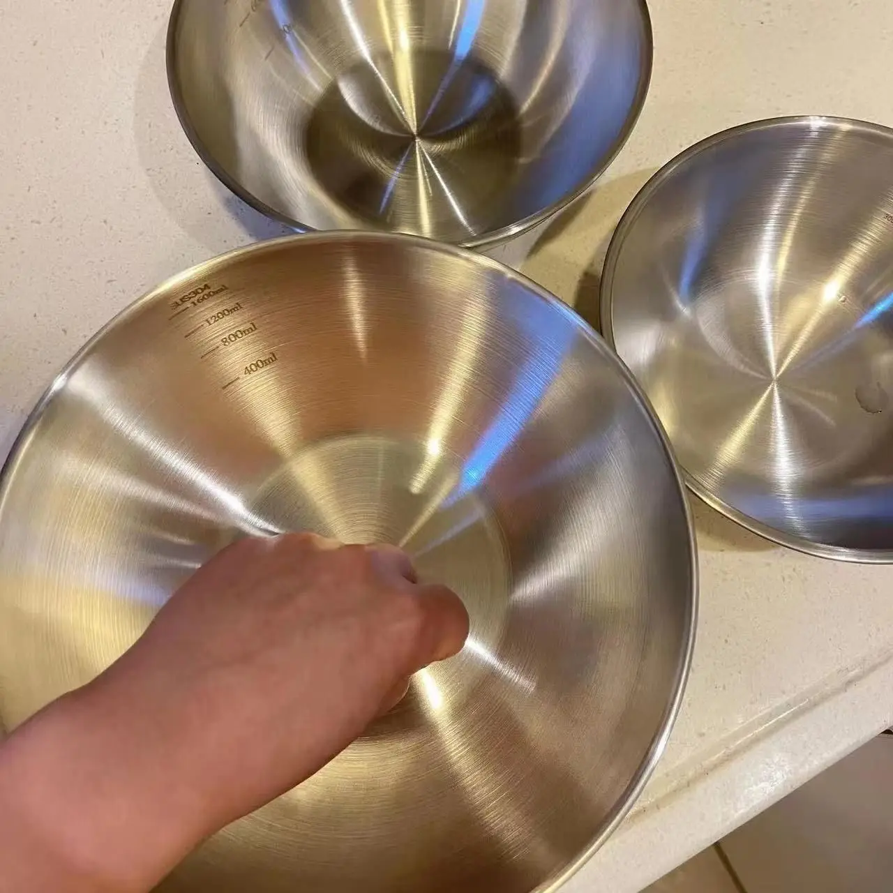 Juego de 3 Tazones de Acero In - Kitchen Baking Essentials reseña y precio