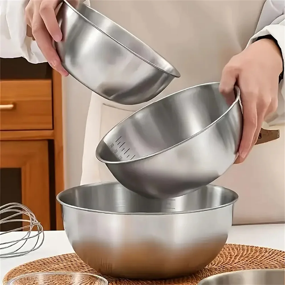 Juego de 3 Tazones de Acero In - Kitchen Baking Essentials reseña y precio