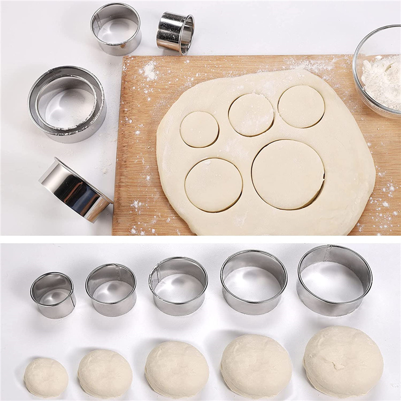 5 uds molde redondo de acero i - Kitchen Baking Utensils reseña y precio