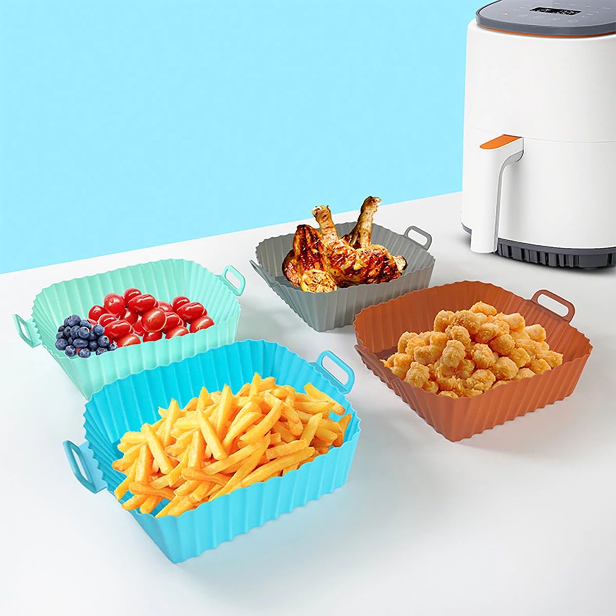 Molde de silicona para freidor - Kitchen Baking Trays reseña y precio