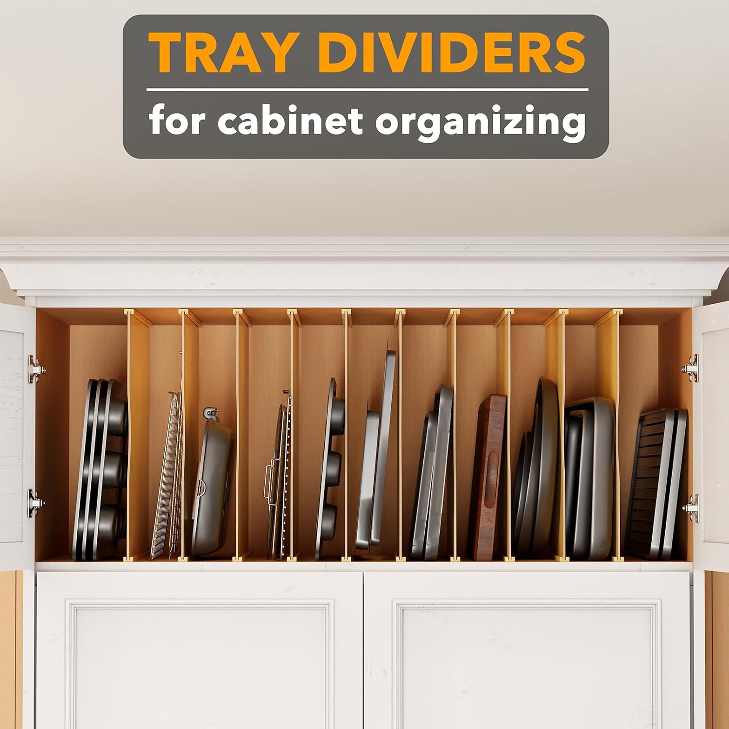 Paquete de 10 divisores de bam - Kitchen Cabinet Baking Organizer reseña y precio
